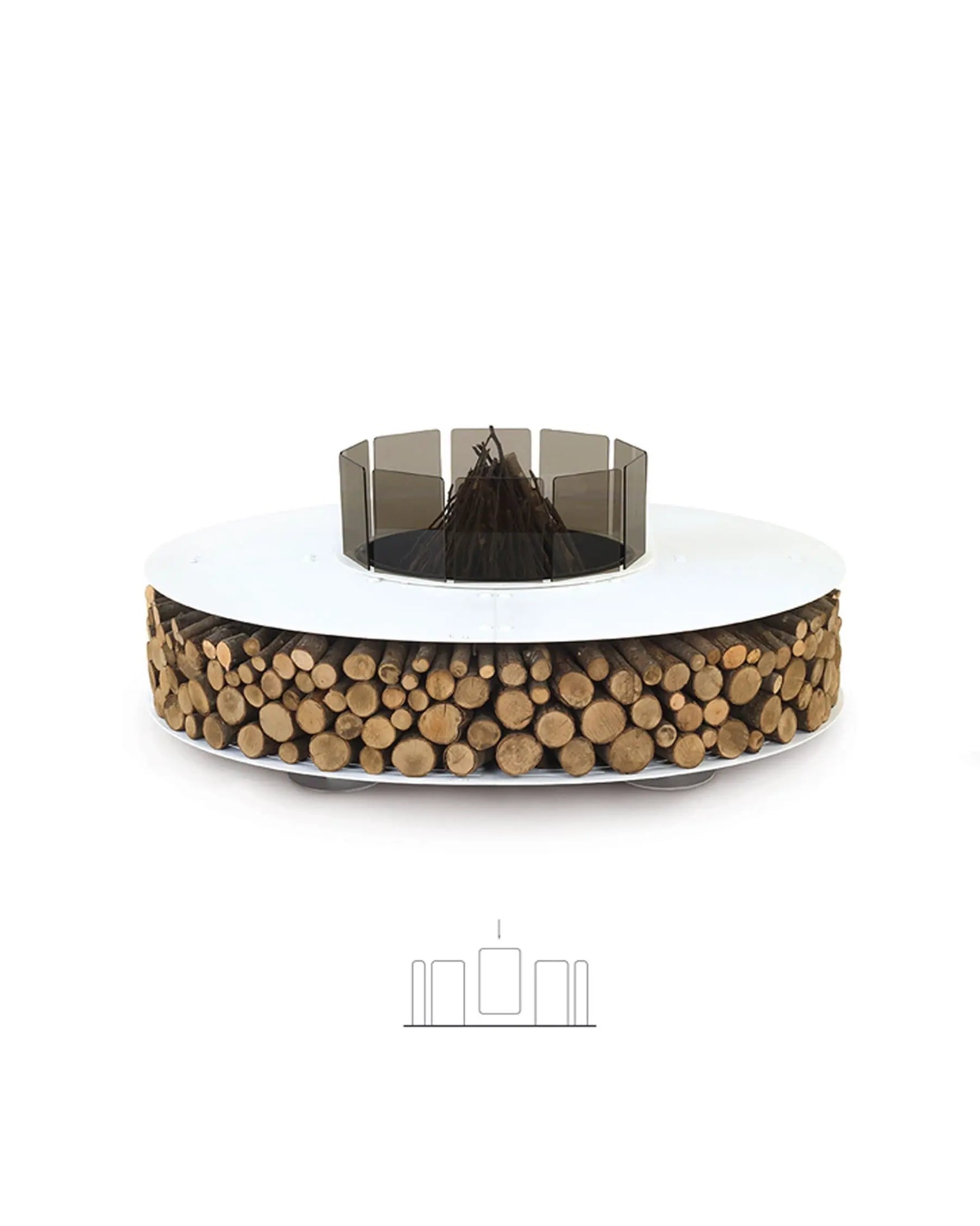 Outdoor Wood-Burning Fire Pit Accessories, Glass Fire Screen | AK47 DesignArt | JANGEORGe Interior Design