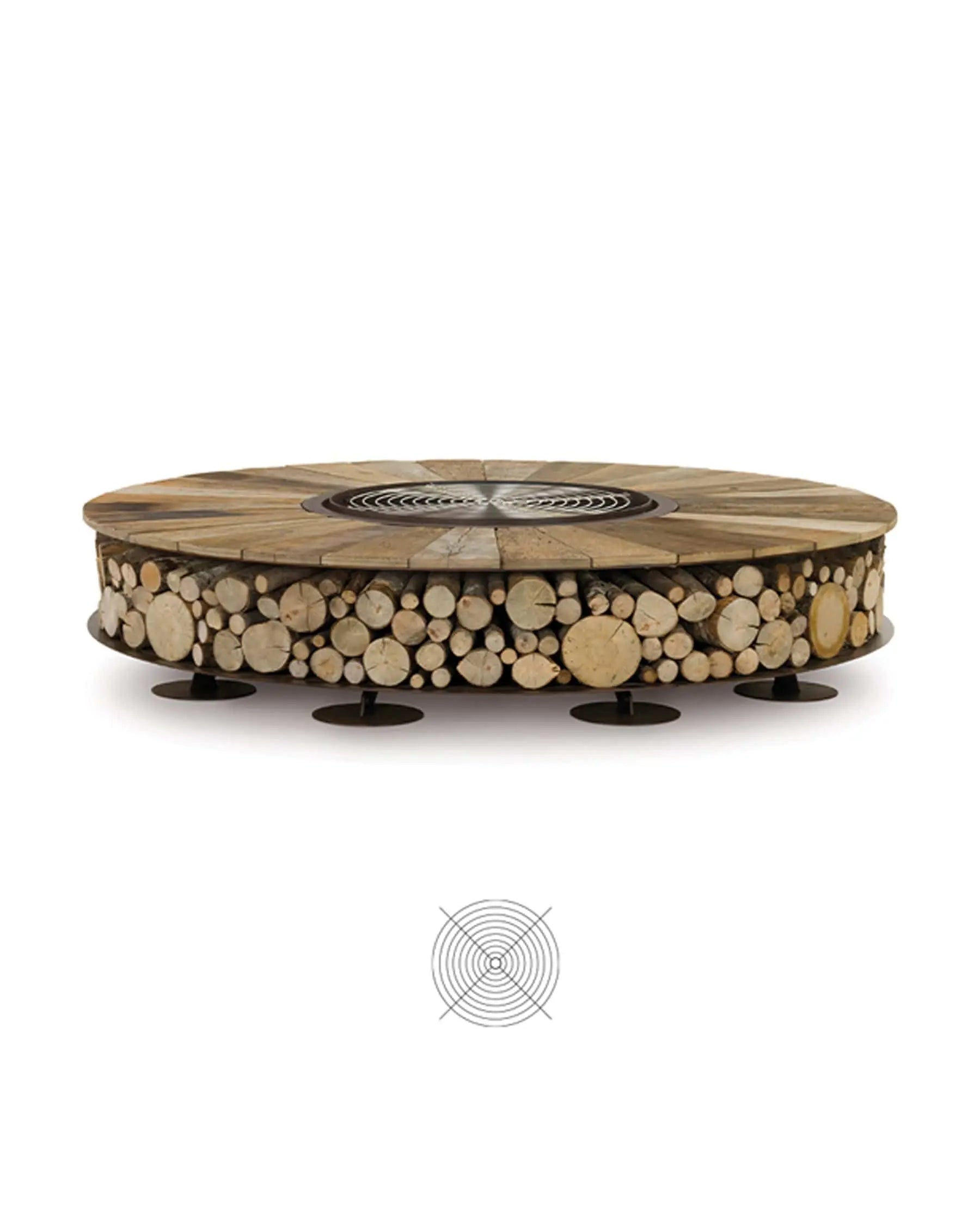 Outdoor Wood-Burning Fire Pit Accessories, Grill | AK47 DesignArt | JANGEORGe Interior Design