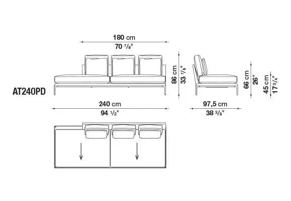 B&B Atoll Sofa | B&B Italia | JANGEORGe Interior Design