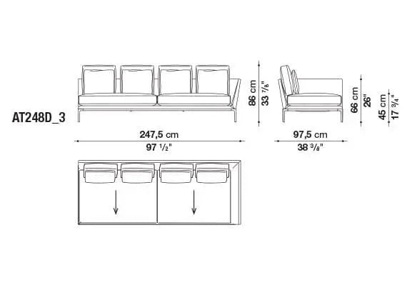 B&B Atoll Sofa | B&B Italia | JANGEORGe Interior Design