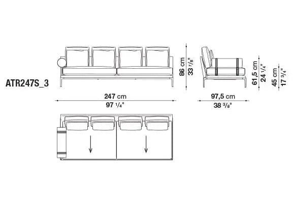 B&B Atoll Sofa | B&B Italia | JANGEORGe Interior Design