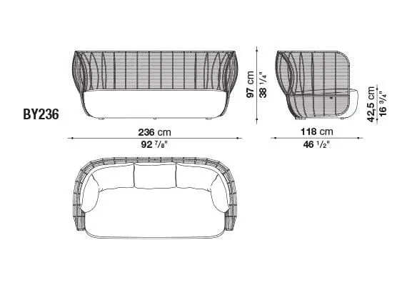 Bay Outdoor Sofa | B&B Italia | JANGEORGe Interior Design