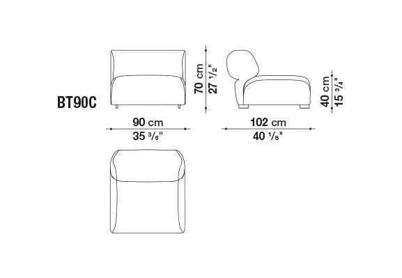 Butterfly Sofa | B&B Italia | JANGEORGe Interior Design