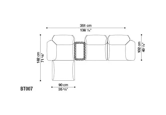 Butterfly Sofa | B&B Italia | JANGEORGe Interior Design
