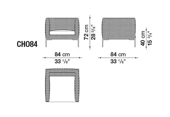 Charles Outdoor Armchair | B&B Italia | JANGEORGe Interior Design