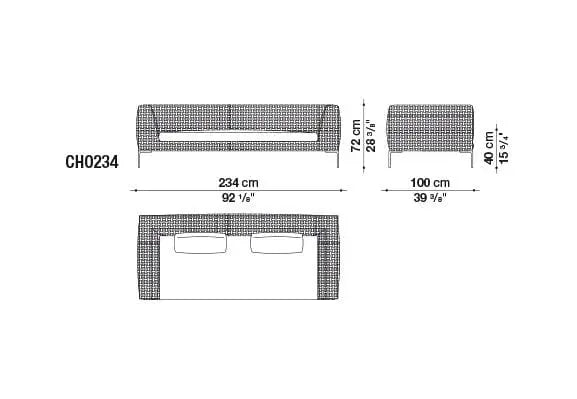 Charles Outdoor Sofa | B&B Italia | JANGEORGe Interior Design