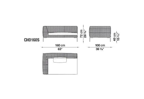 Charles Outdoor Sofa | B&B Italia | JANGEORGe Interior Design