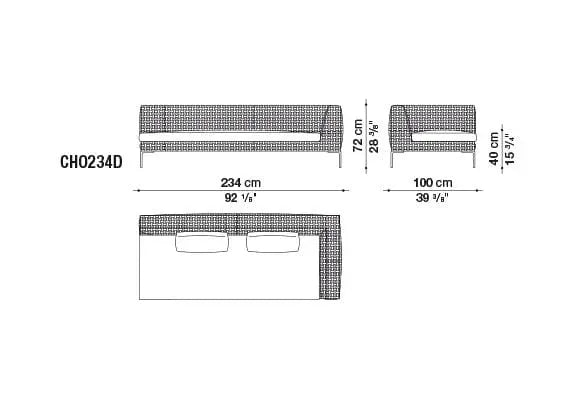 Charles Outdoor Sofa | B&B Italia | JANGEORGe Interior Design