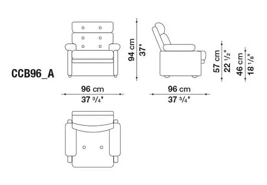Coronado Armchair | B&B Italia | JANGEORGe Interior Design