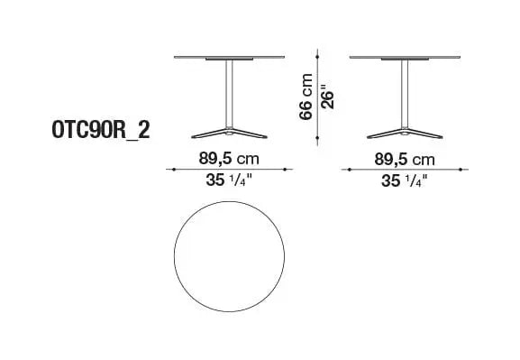 Cosmos Outdoor Small Table | B&B Italia | JANGEORGe Interior Design