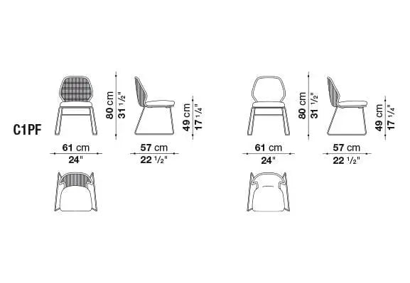 Crinoline Chair | B&B Italia | JANGEORGe Interior Design