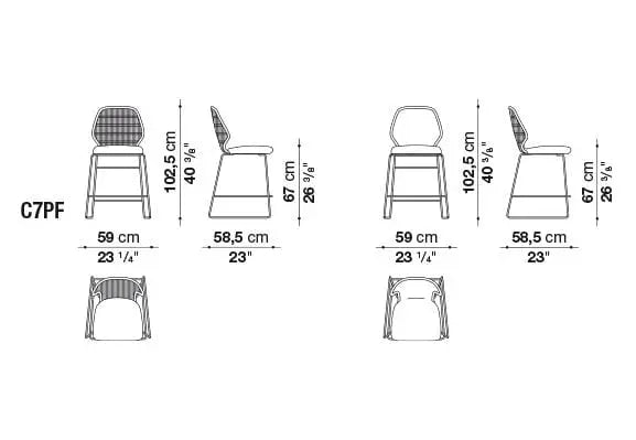Crinoline Chair | B&B Italia | JANGEORGe Interior Design