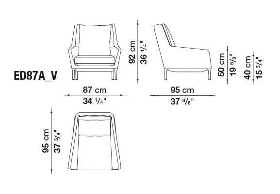 Édouard Armchair | B&B Italia | JANGEORGe Interior Design