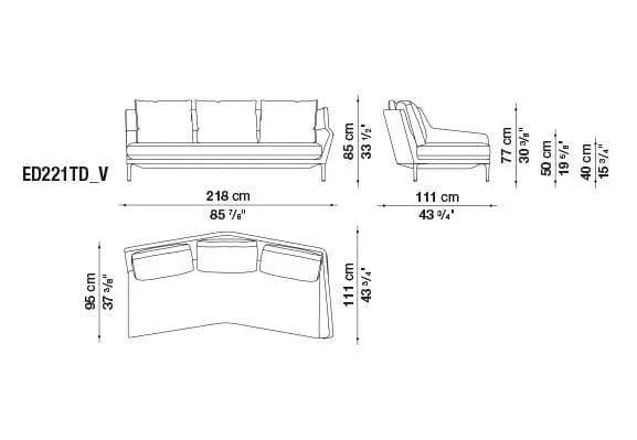 Édouard Sofa | B&B Italia | JANGEORGe Interior Design