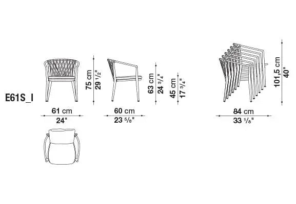 Erica Chair | B&B Italia | JANGEORGe Interior Design