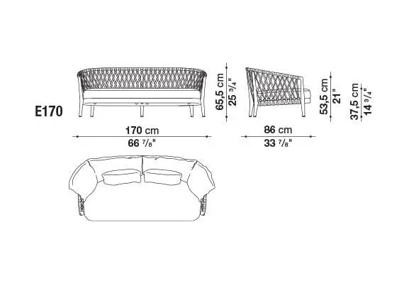 Erica Sofa | B&B Italia | JANGEORGe Interior Design
