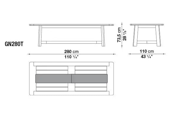 Ginestra Table | B&B Italia | JANGEORGe Interior Design