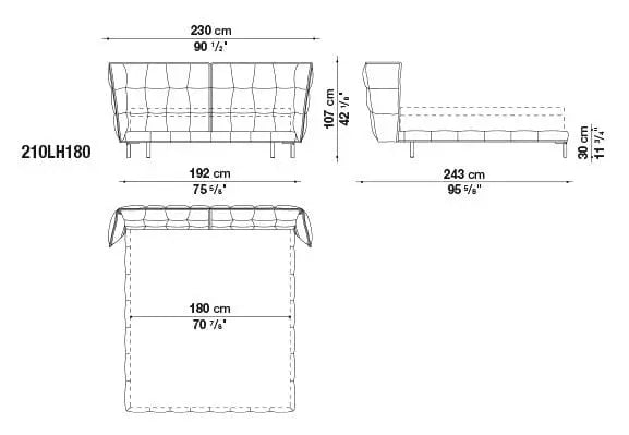Husk Bed | B&B Italia | JANGEORGe Interior Design