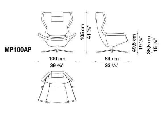 Metropolitan '14 Armchair | B&B Italia | JANGEORGe Interior Design