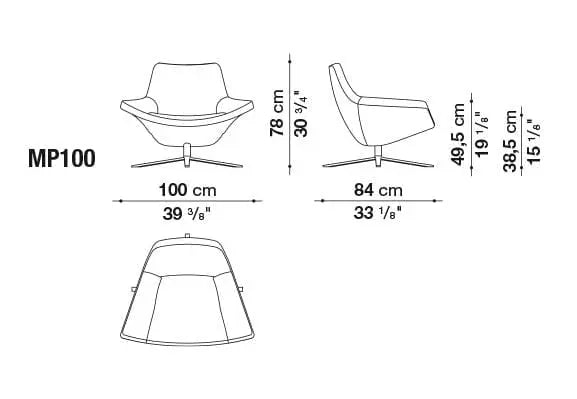 Metropolitan '14 Armchair | B&B Italia | JANGEORGe Interior Design