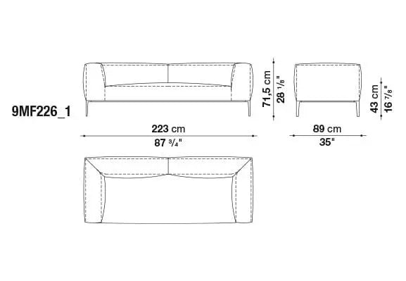 Michel Effe Sofa | B&B Italia | JANGEORGe Interior Design