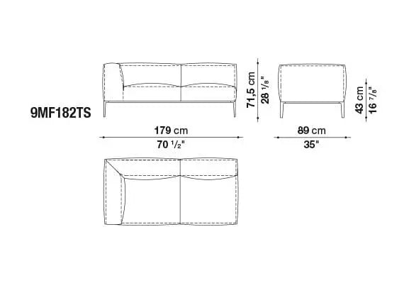 Michel Effe Sofa | B&B Italia | JANGEORGe Interior Design