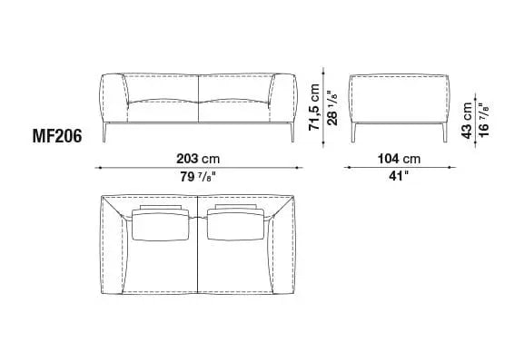 Michel Effe Sofa | B&B Italia | JANGEORGe Interior Design
