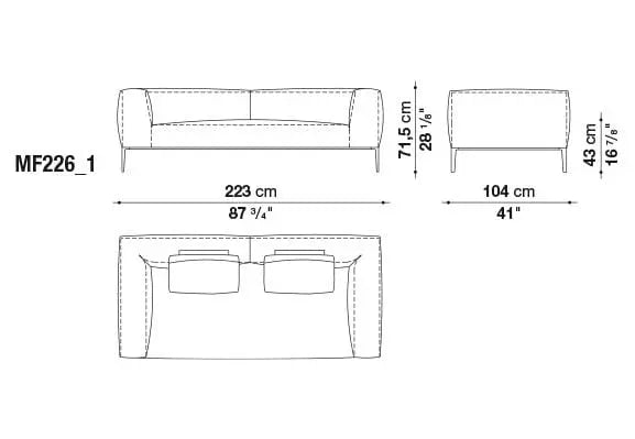 Michel Effe Sofa | B&B Italia | JANGEORGe Interior Design