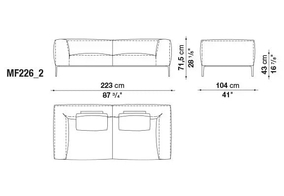 Michel Effe Sofa | B&B Italia | JANGEORGe Interior Design