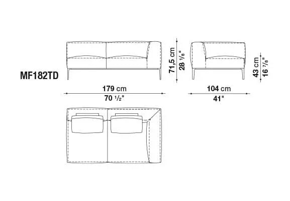 Michel Effe Sofa | B&B Italia | JANGEORGe Interior Design