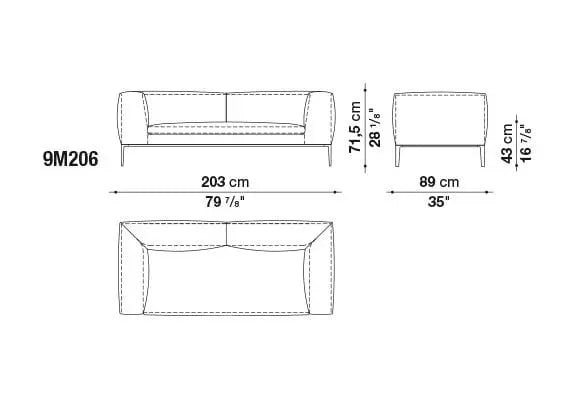 Michel Sofa | B&B Italia | JANGEORGe Interior Design