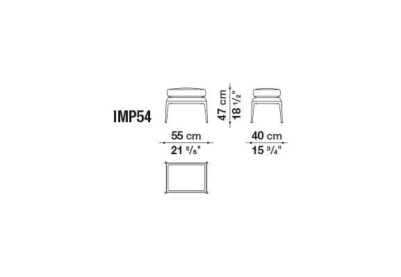 Mirto Indoor Stool | B&B Italia | JANGEORGe Interior Design