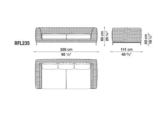 Ray Outdoor Fabric Sofa | B&B Italia | JANGEORGe Interior Design