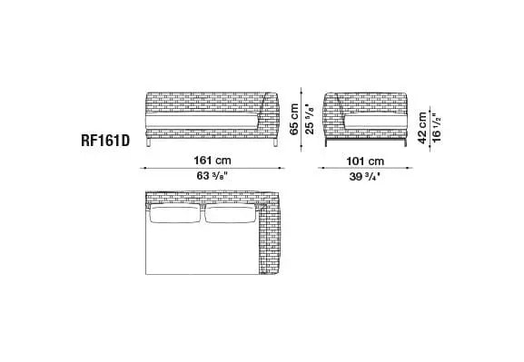 Ray Outdoor Fabric Sofa | B&B Italia | JANGEORGe Interior Design