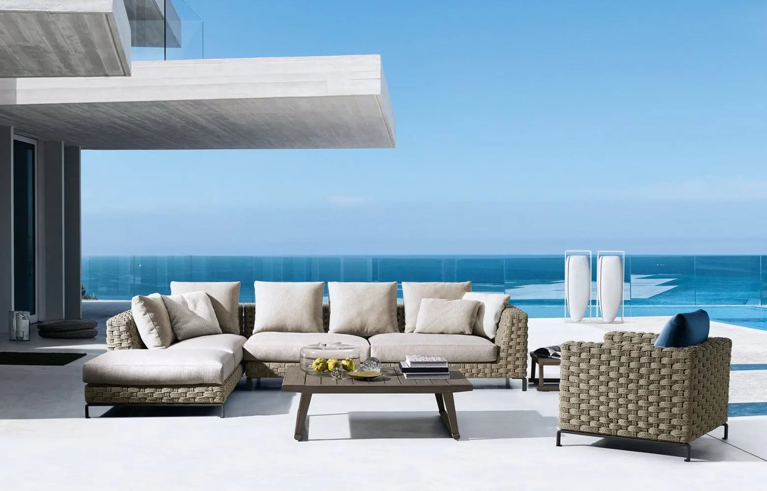 Ray Outdoor Natural Sofa | B&B Italia | JANGEORGe Interior Design