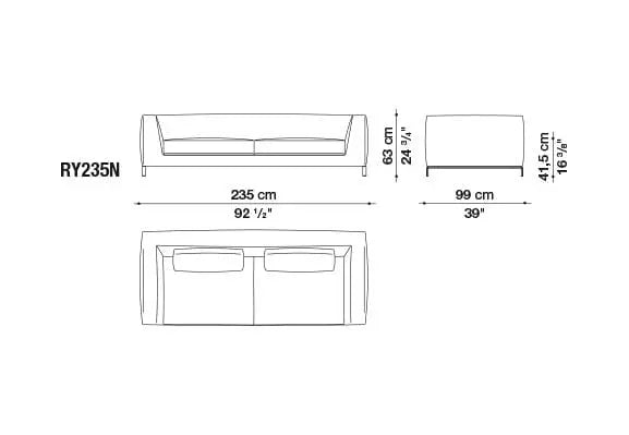 Ray Sofa | B&B Italia | JANGEORGe Interior Design