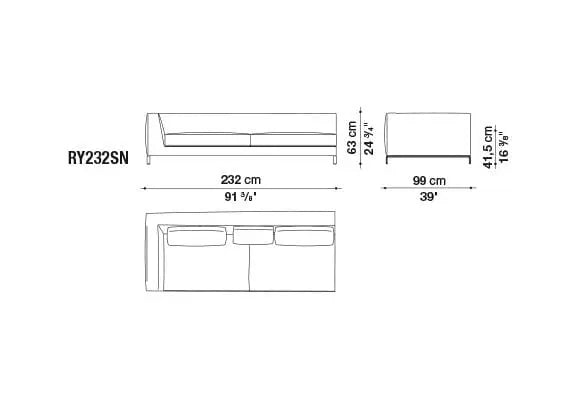 Ray Sofa | B&B Italia | JANGEORGe Interior Design