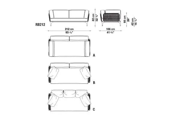 Ribes Sofa | B&B Italia | JANGEORGe Interior Design