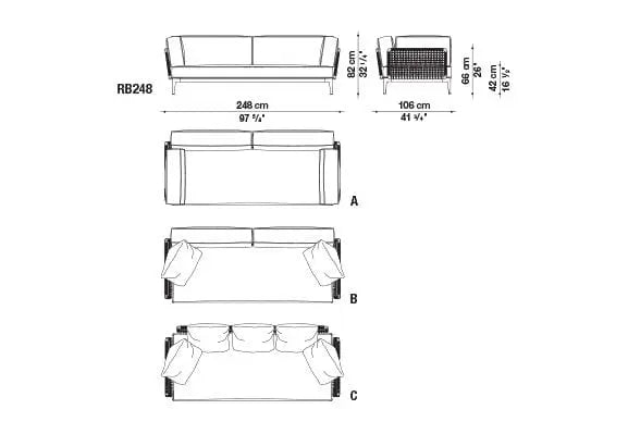 Ribes Sofa | B&B Italia | JANGEORGe Interior Design