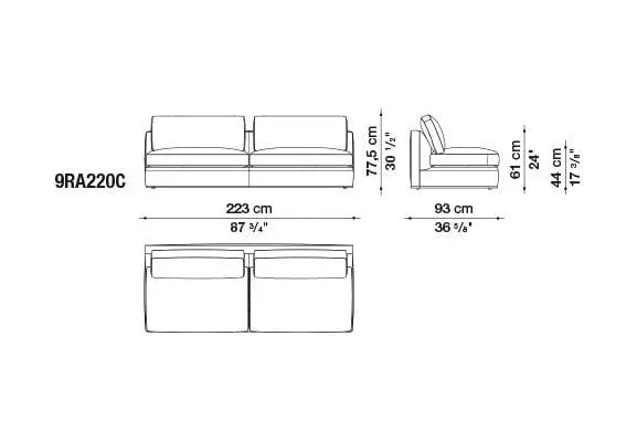 Richard Sofa | B&B Italia | JANGEORGe Interior Design