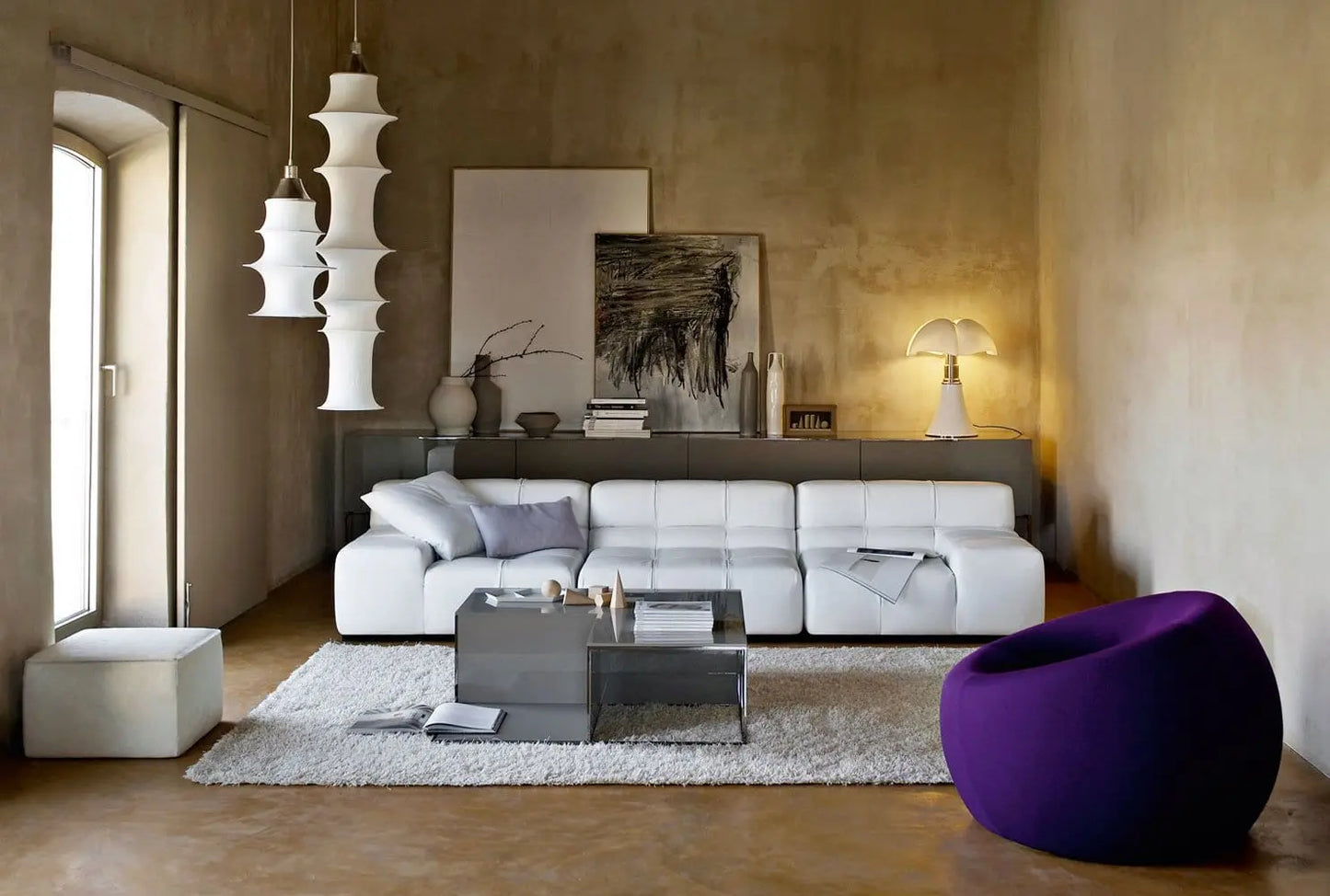 Tufty-Time Leather Sofa | B&B Italia | JANGEORGe Interior Design