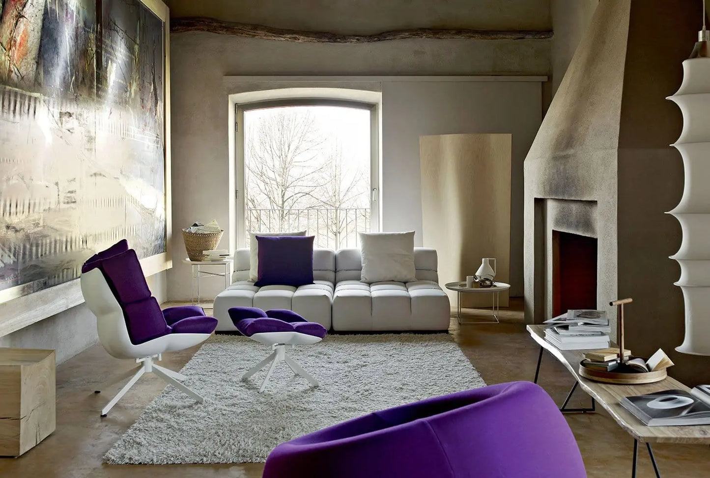 Tufty-Time Leather Sofa | B&B Italia | JANGEORGe Interior Design