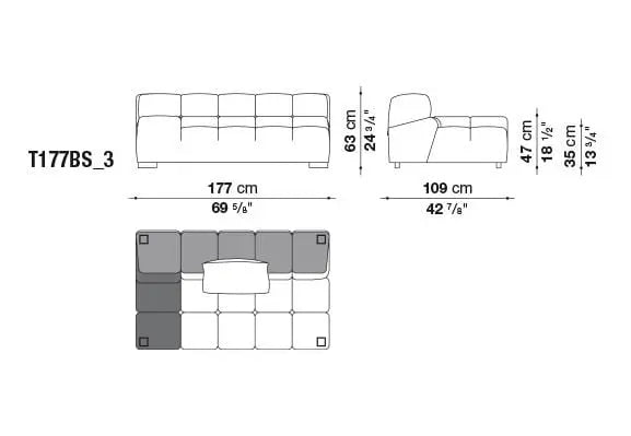 Tufty-Time Sofa | B&B Italia | JANGEORGe Interior Design