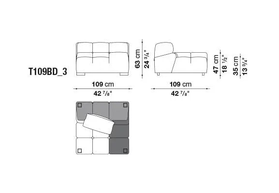 Tufty-Time Sofa | B&B Italia | JANGEORGe Interior Design