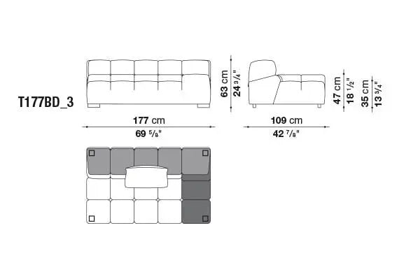 Tufty-Time Sofa | B&B Italia | JANGEORGe Interior Design