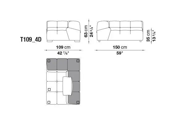 Tufty-Time Sofa | B&B Italia | JANGEORGe Interior Design