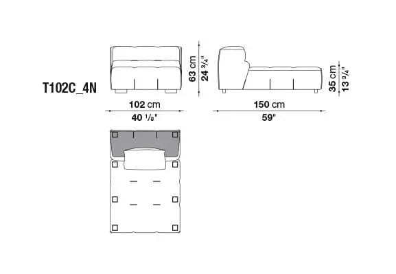 Tufty-Too Sofa | B&B Italia | JANGEORGe Interior Design