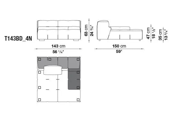 Tufty-Too Sofa | B&B Italia | JANGEORGe Interior Design