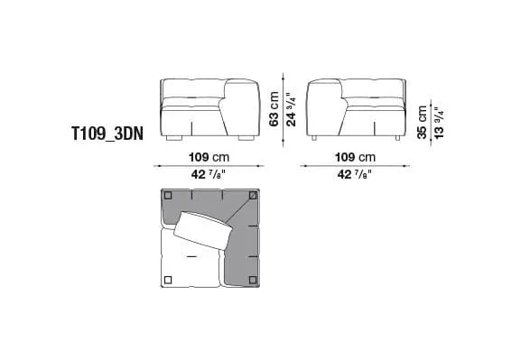 Tufty-Too Sofa | B&B Italia | JANGEORGe Interior Design