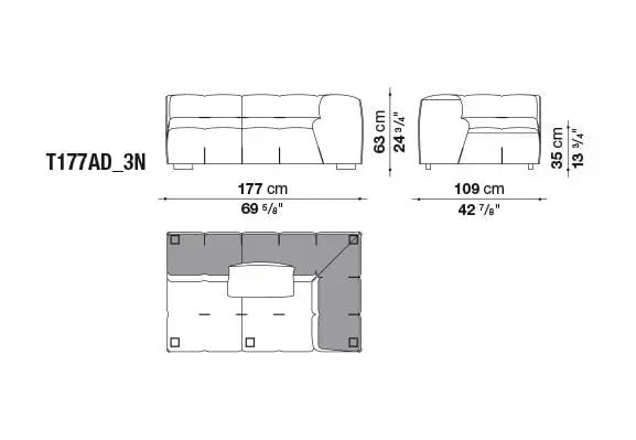 Tufty-Too Sofa | B&B Italia | JANGEORGe Interior Design